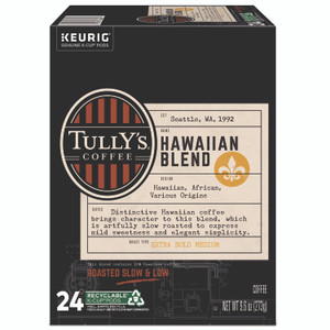 Tully's Coffee Hawaiian Blend Coffee K-Cups, 24/Box View Product Image