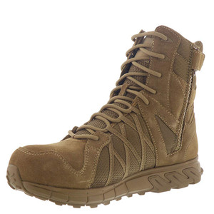 Reebok Men's Trailgrip Safety Toe 8" Tactical Boot with Side Zipper Military Product Image 