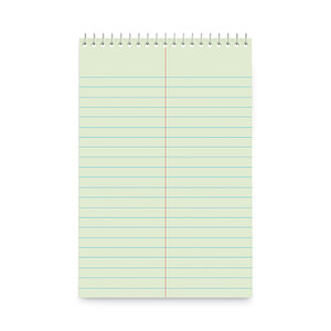 Universal Steno Pads, Gregg Rule, Red Cover, 80 Green-Tint 6 x 9 Sheets, 6/Pack Product Image 