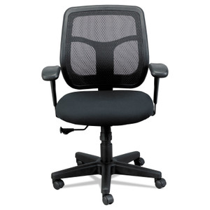 Eurotech Apollo Mid-Back Mesh Chair, 18.1" to 21.7" Seat Height, Black View Product Image