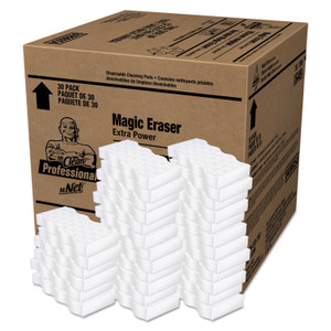 Mr. Clean Magic Eraser Extra Durable, 4.6 x 2.4, 0.7" Thick, White, 30/Carton View Product Image