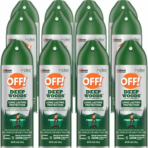 OFF! Deep Woods Insect Repellent V - Spray - Kills Bugs, Mosquitoes, Ticks, Black Flies, Sand Flies, Chiggers, Fleas, Gnats - 6 fl oz - Green Product Image 