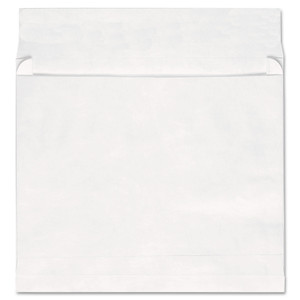 Universal Deluxe Tyvek Expansion Envelopes, Open-Side, 2" Capacity, #13 1/2, Square Flap, Self-Adhesive Closure, 10 x 13, White, 100/BX View Product Image