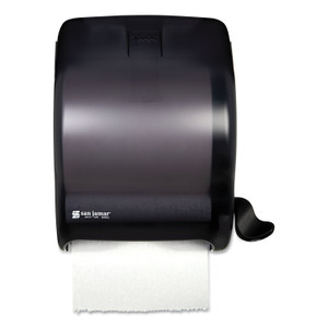 San Jamar Element Lever Roll Towel Dispenser, Classic, 12.5 x 8.5 x 12.75, Black Pearl (SJMT950TBK) View Product Image