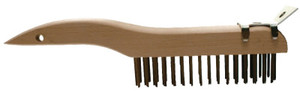 Shoe Handle Scratch Brush W/Scraper 4X16 Rows Cs  (410-85034) Product Image 