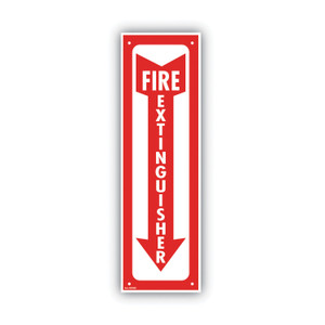 COSCO Fire Extinguisher Sign - Glow in The Dark Design - (COS098063) View Product Image