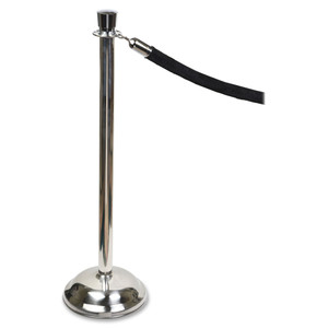 Crowd Control Posts, Chrome, 41" High, Silver, 2/box (TCO11000) View Product Image