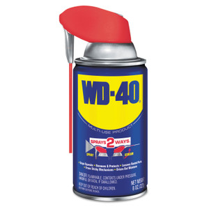 WD-40 Smart Straw Spray Lubricant, 8 oz Aerosol Can, 12/Carton (WDF490026) View Product Image