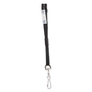 SICURIX Safety Breakaway Lanyard, Metal Hook Fastener, 36" Long, Black (BAU65509) View Product Image