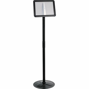 Kantek Floor Stand Sign Holder - Print/Message - "Portrait, Landscape - 51" Height - Heavy Duty, Impact Resistant - High Traffic Area, Display, Sign, Indoor, Outdoor Product Image 