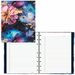 Blueline NotePro Notebook, Fashion Collection, 192 Pages, Midnight Floral - 192 Pages - Printed - Twin Wirebound - Ruled Margin - White Paper Product Image 