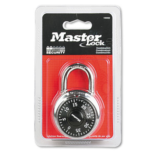 Master Lock Combination Lock, Stainless Steel, 1.87" Wide, Silver (MLK1500D) View Product Image