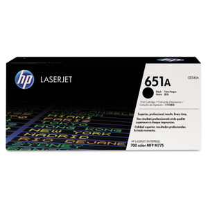 HP 651A, (CE340A) Black Original LaserJet Toner Cartridge View Product Image