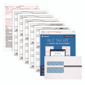 TOPS W2 Laser Forms 6-part Tax Kit - 6 Part - (TOP22908KIT) View Product Image