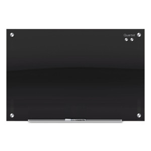 Quartet Infinity Magnetic Glass Marker Board, 72" x 48", Black Surface Product Image 
