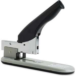 Business Source Heavy-duty Stapler - Staples Upto 220 Sheet - Staple Size: 0.25" , 0.31" , 0.38" , 0.50" , 0.56" , 0.63" , 0.75" , 0.81" , 0.88" , 0.94" - 2" Throat Depth - Black, Putty - Rubber, Steel Product Image 