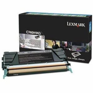 Lexmark Original High Yield Laser Toner Cartridge - Black - 1 Each - (LEXC746H1KG) Product Image 