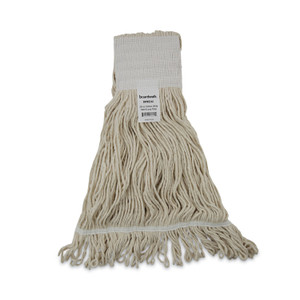 Boardwalk Mop Head, Pro Loop Web/Tailband, Premium Saddleback Head, Ctn, 24-oz., WH, 12/CT View Product Image