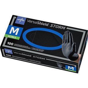 Venom Nitrile Exam Gloves, Medium, Black, Powder-Free, 100/box (MIIMG6112) View Product Image