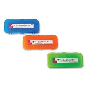 Charles Leonard Double-sided Pencil Boxes - 1.50" Height x 8.50" Width x 3.50" Depth - (LEO76310ST) View Product Image