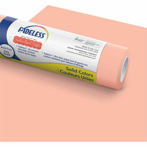 Fadeless Bulletin Board Paper Rolls - Bulletin Board, Classroom, Art - 48" Width x 50 ft Length - 50 lb Basis Weight - Coral Sugar Product Image 
