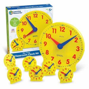 Learning Resources Classroom Clock Kit - Learning Clock - Theme/Subject: Learning - 24 Pieces Product Image 