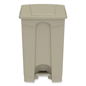 Safco Plastic Step-on Waste Receptacle - 12 gal Capacity - (SAF9925TN) View Product Image