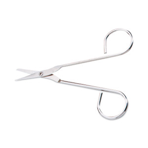 First Aid Only Scissors, Pointed Tip, 4.5" Long, Nickel Straight Handle (FAOFAE6004) View Product Image