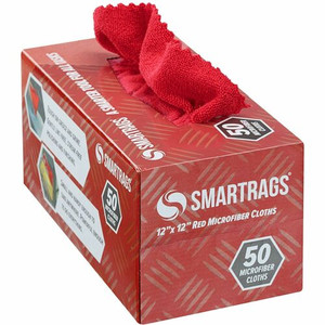 Monarch Smart Rags Microfiber Cloths - For Automotive, Office, Healthcare, Household, Garage, Breakroom, Hospital, Industry - Reusable, Streak-free, Lint-free, Dirt Resistant, Grime Resistant - Red Product Image 