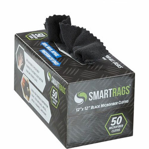 Monarch Smart Rags Microfiber Cloths - For Automotive, Office, Healthcare, Household, Garage, Breakroom, Hospital, Industry - Reusable, Streak-free, Lint-free, Dirt Resistant, Grime Resistant - Black Product Image 