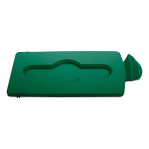Rubbermaid Commercial Slim Jim Green Closed Lid Insert - Green - (RCP2007884) Product Image 