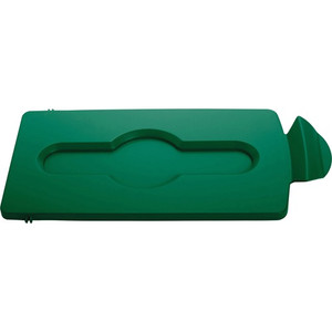 Rubbermaid Commercial Slim Jim Green Closed Lid Insert - Green - Plastic Product Image 