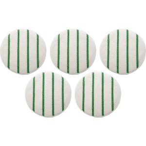 Rubbermaid Commercial Green Stripe Carpet Bonnet - 175 rpm to 300 rpm Speed Supported - Scrub Strip - White, Green Product Image 