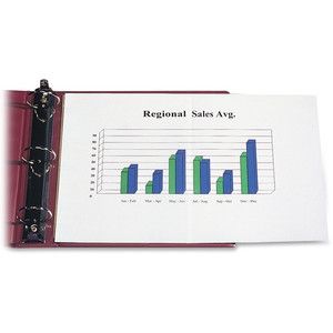 C-Line Panoramic Fold-Out Sheet Protectors - For 11" x 17" , Letter 8 1/2" x 11" Sheet - Clear - Polypropylene Product Image 