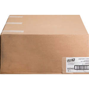 Genuine Joe Workhorse Janitor's Cart - 40" Width x 20.50" Depth x 38" Height - (GJO02342) Product Image 