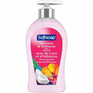 Softsoap Coconut Hand Soap - Coconut & Hibiscus Scent - 11.25 fl oz - Pump Bottle Dispenser - Bacteria Remover, Dirt Remover - Hand, Skin Product Image 