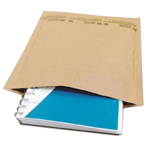 Universal Natural Self-Seal Cushioned Mailer, #2, Barrier Bubble Air Cell Cushion, Self-Adhesive Closure, 8.5 x 12, Kraft, 100/Carton (UNV62163) View Product Image