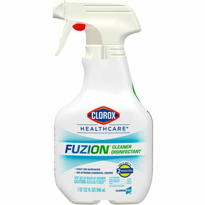 Clorox Healthcare Fuzion Cleaner Disinfectant Spray - Ready-To-Use - 32 fl oz (1 quart) - Low Odor, Odor Neutralizer - Translucent Bottle Product Image 