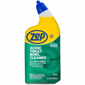 Zep Acidic Toilet Bowl Cleaner - 32 fl oz (1 quart) - Wintergreen Scent - White - (ZPEZUATBC32) Product Image 