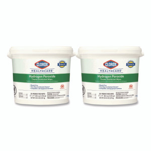 Clorox Healthcare Hydrogen Peroxide Cleaner Disinfectant Wipes - 11" Length x 12" Width - (CLO30826) View Product Image