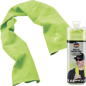 Ergodyne Evaporative Cooling Towel - High Visibility Lime Product Image 