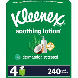 Kleenex Soothing Lotion Tissues - 3 Ply - WhiteBox - 60/Box - (KCC54289) Product Image 