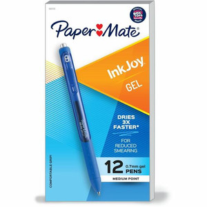 Paper Mate InkJoy Gel Pen - 0.7 mm Pen Point - Retractable - Blue Ink - Gel-based - Blue Barrel Product Image 