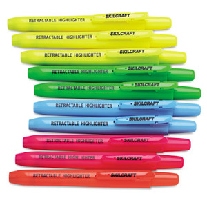 Sharpie Retractable Highlighters, Chisel Tip, Assorted, 8 Count