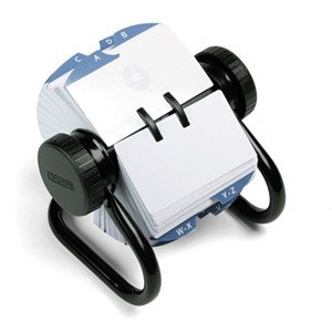 Rolodex Open Rotary Card File, Holds 500 2.25 x 4 Cards, Black (ROL66704) View Product Image