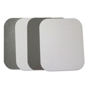 Durable Packaging Flat Board Lids, For 1 lb Oblong Pans, Silver, Paper, 1,000 /Carton (DPKL2201000) View Product Image