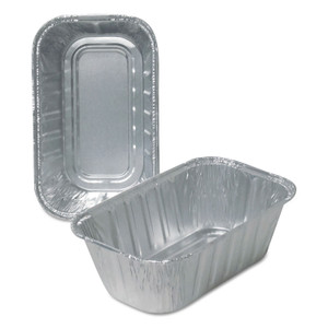 Durable Packaging Aluminum Loaf Pans, 1 lb, 6.13 x 3.75 x 2, 500/Carton (DPK500030) View Product Image