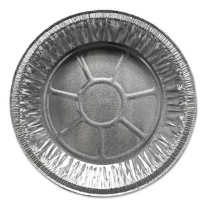 Durable Packaging Aluminum Pie Pans, Medium, 27.6 oz, 9" Diameter x 1"h, Silver, 500/Carton (DPK200030) View Product Image