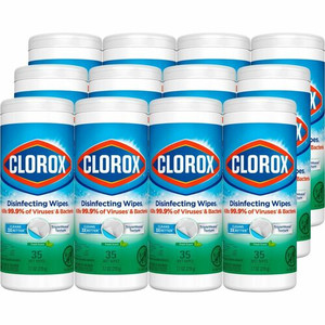 Clorox Disinfecting Cleaning Wipes - For Hard Surface, Glass, Mirror - Ready-To-Use - Fresh Scent - Recommended For: Germs Remover - Bleach-free Product Image 