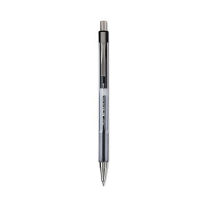 Pilot Better Ballpoint Pen, Retractable, Fine 0.7 mm, Black Ink, Smoke Barrel, Dozen (PIL30000) View Product Image